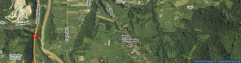 Zdjęcie satelitarne Wola Krogulecka ul.